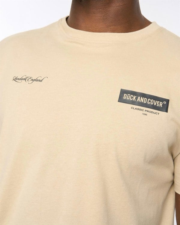 Duck and Cover Mersak T-Shirt Greige