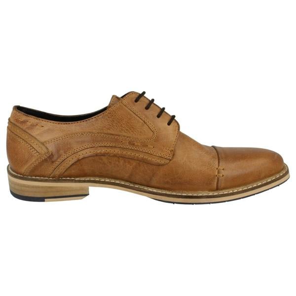 Maverick Mens Maverick Lace Up Shoe Stitched Panels and Toe Cap