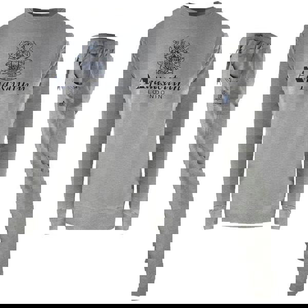 Aquascutum Mens London Logo Crew Neck Tracksuit Set - Grey - 