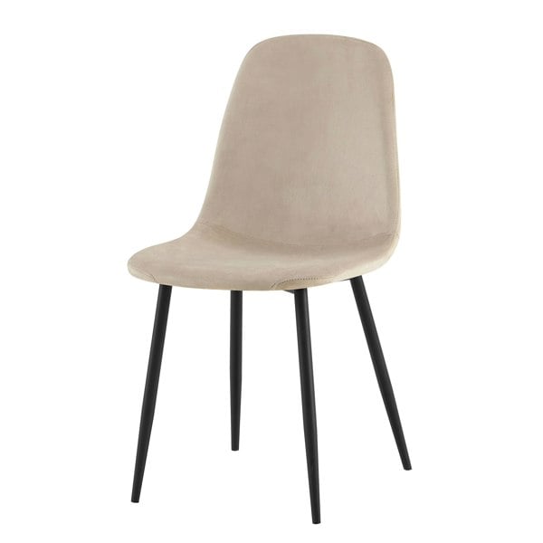 DS Living Luxe Dining Chair 4pc Sandshell Wood Printed Coating