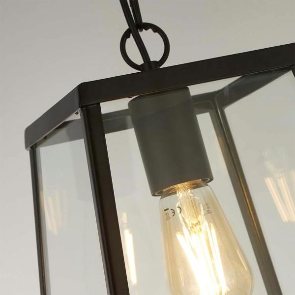 Lighting Collection 1 LIGHT INDUSTRIAL PENDANT BLACK