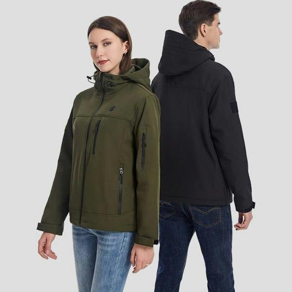 Anniou Heated Hooded Softshell Jacket