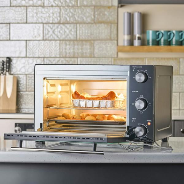 Cooks Professional 28L Mini Oven | Black / Silver