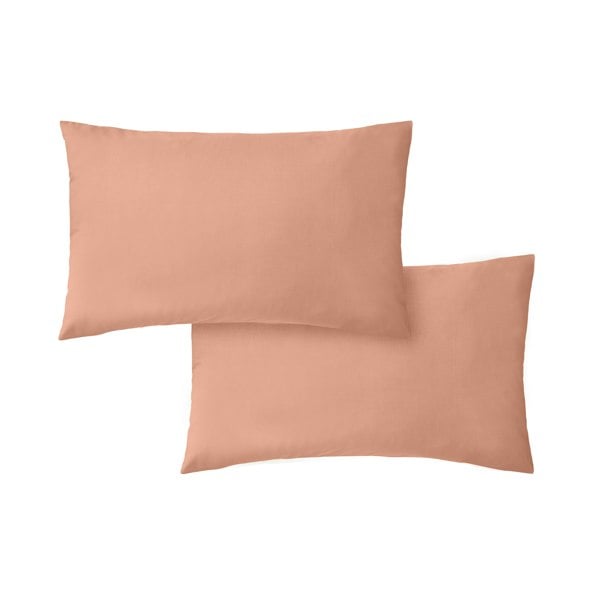 Bianca 200 Thread Count Cotton Percale Standard Pillowcase Pair