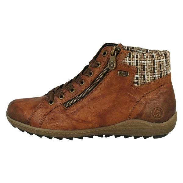 Remonte Ladies Rieker Warm Lined Woven Cuff Remonte-Tex Ankle Boots R1485