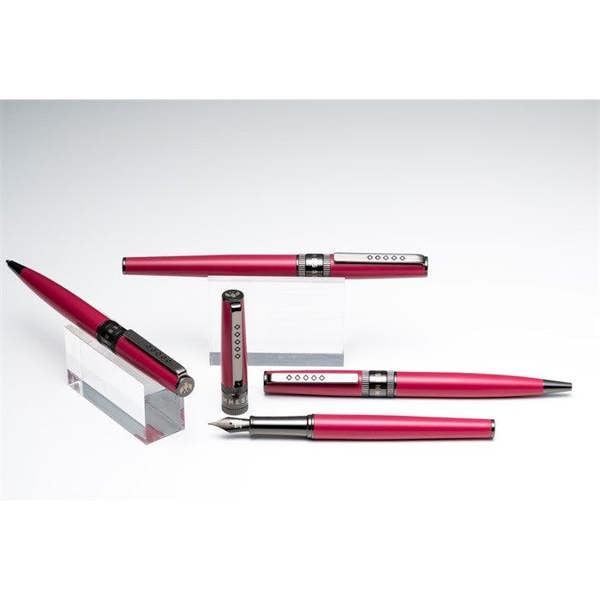 Tom Hessin Rebel Collection Jewellers Rouge Ballpoint Pen With Gunmetal Trim