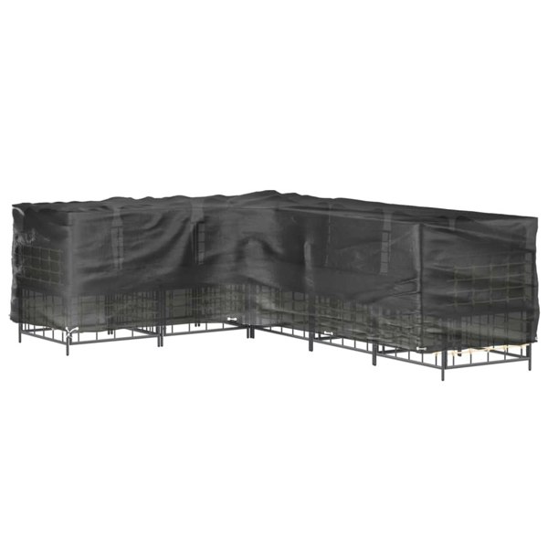 Berkfield L-Shaped Garden Furniture Cover 18 Eyelets 285x220x80 cm