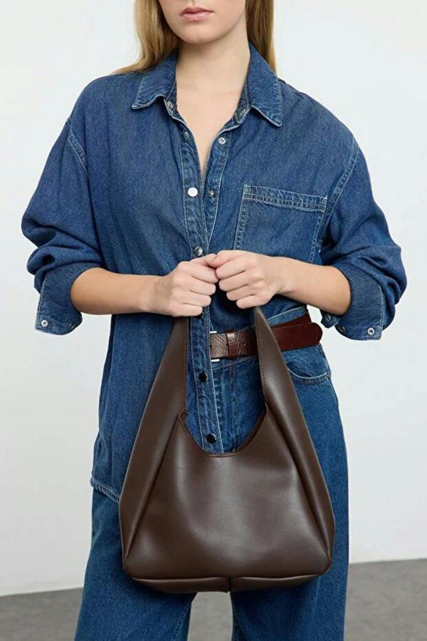 WOVCOR Oval Shoulder Bag with Matching Makeup Pouch