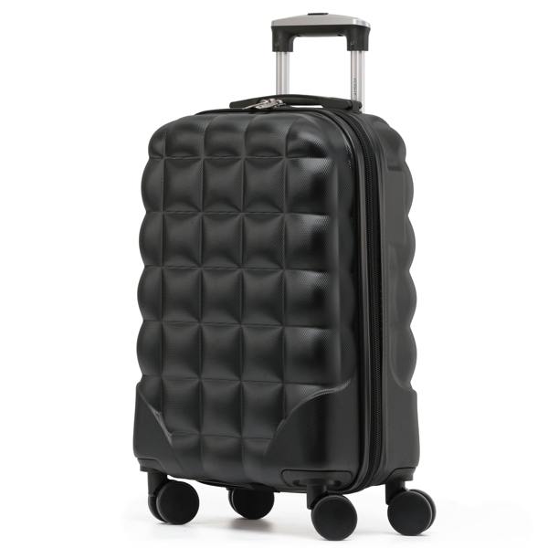 Flight Knight 55x35x20cm Hard Case Bubble Carry On Suitcase - 100+ Airline Approved
