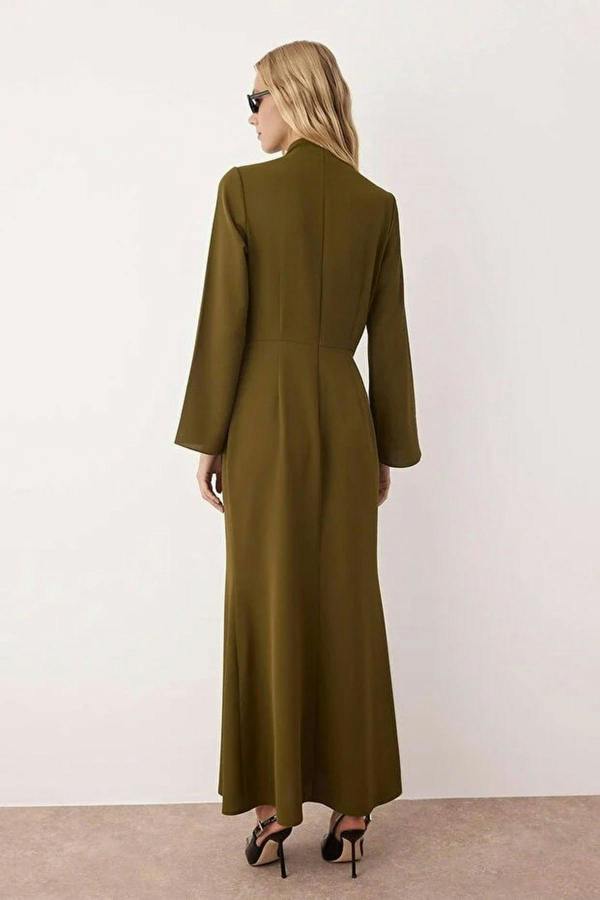 WOVCOR Drape Detail Woven Evening Dress