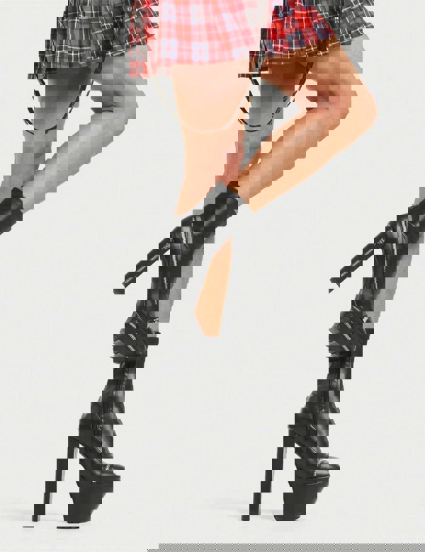 Lamoda No Chance Platform Ankle Boots Black PU, Trendy Platform Booties