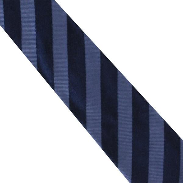 Dunhill luxurious satin and grosgrain stripe silk tie