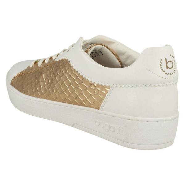 Bugatti Ladies Bugatti Reptile Detailed Lace Up Trainers 421-29102-5059-2034