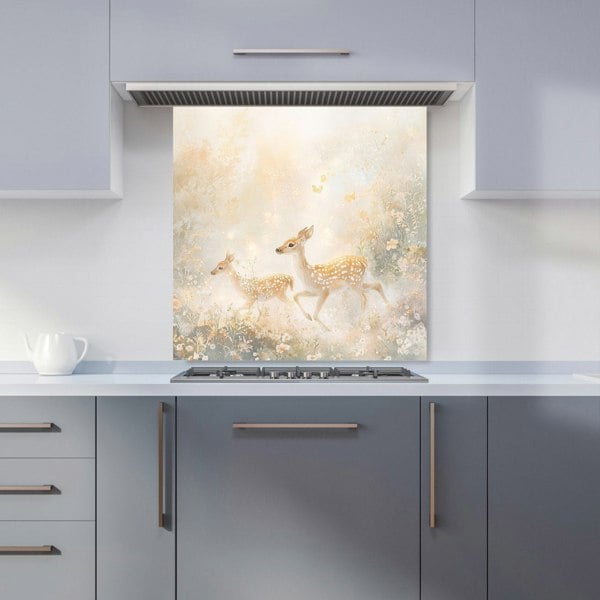 Warren Reed Baby Deer Glass Kitchen Splashback - 00018