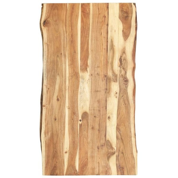 Berkfield Table Top Solid Acacia Wood 118x(50-60)x3.8 cm