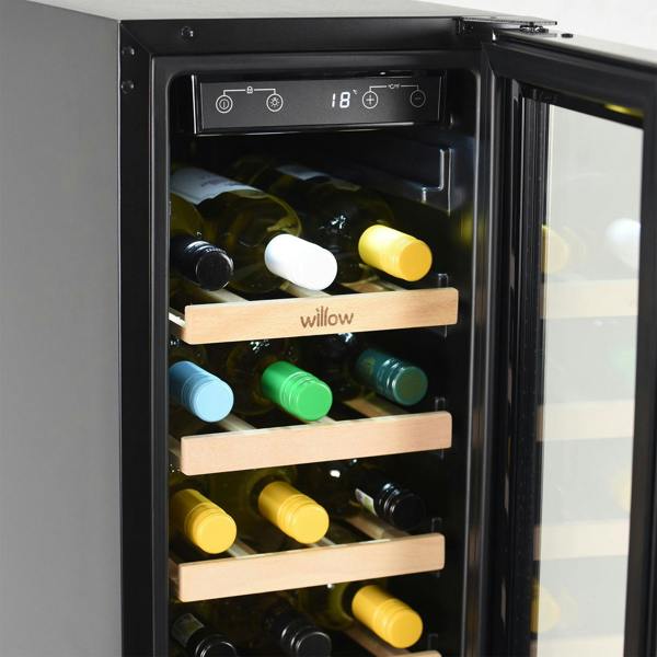Willow 60L Under Counter Wine Cooler W30WCSS - Stainless Steel