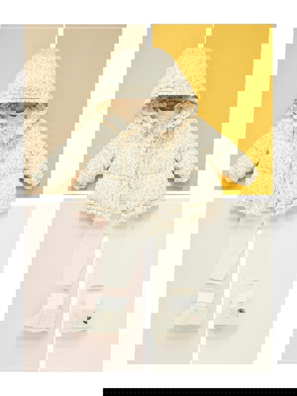 Moncler Enfant Baby Girls Down Padded Tessa Jacket in Beige