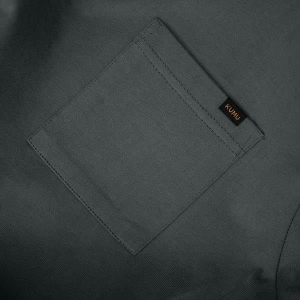 Kumu Heavyweight Pocket Tee Slate Grey