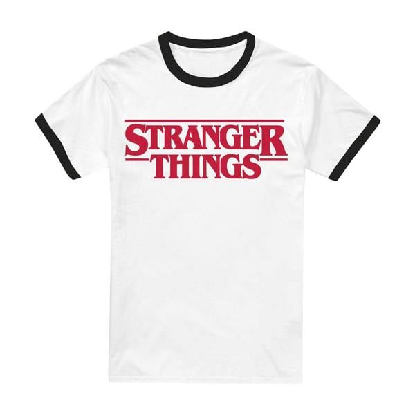 Stranger Things Unisex Adult Logo T-Shirt - Black - 