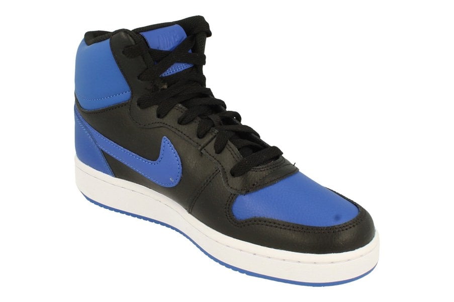 Nike Ebernon Mid Mens Trainers Aq1773  001 - Black Game Royal White 001 - Photo 3