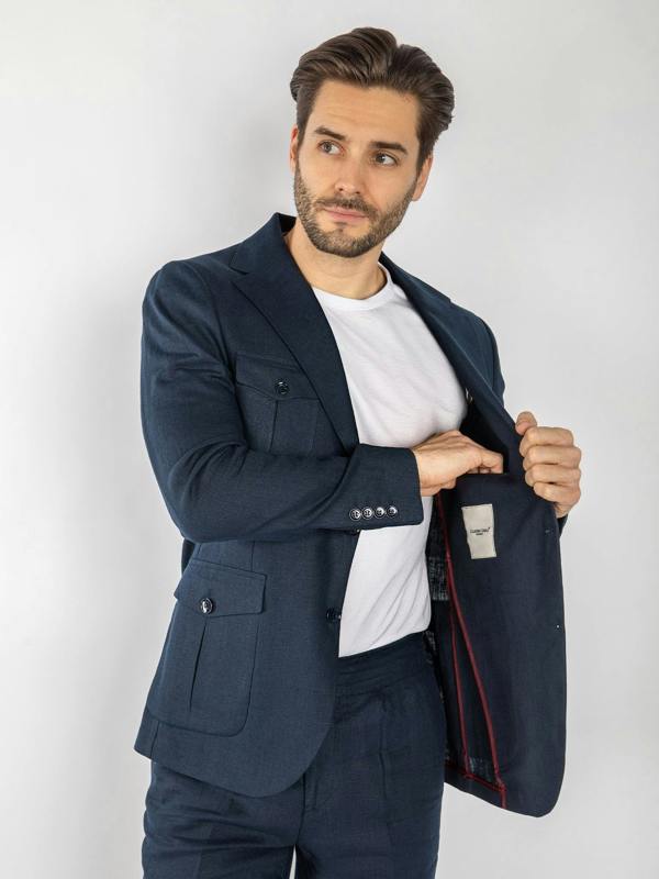 CLAUDIO LUGLI CASUAL LINEN SUIT - Claudio Lugli Shirts