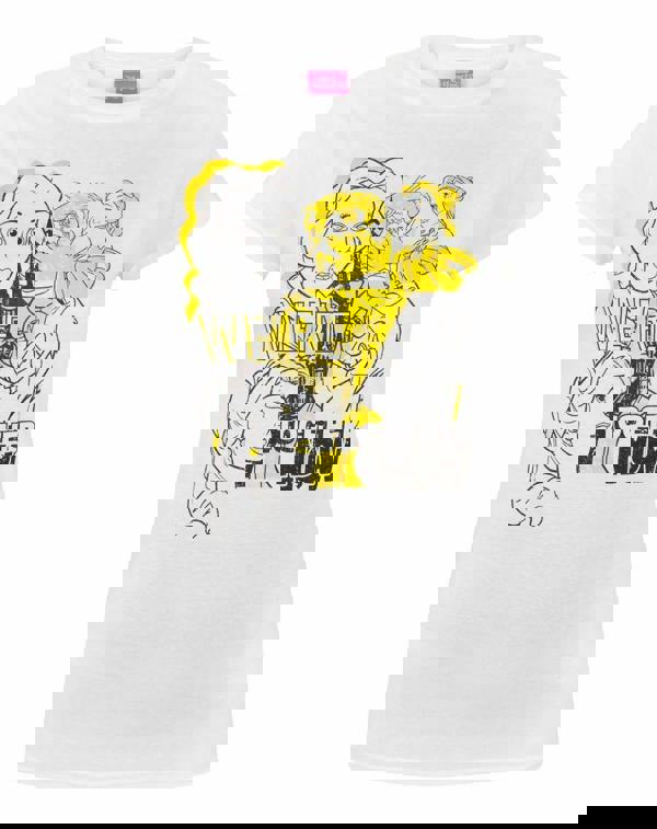 Disney Womens White Belle Short Sleeved T-Shirt