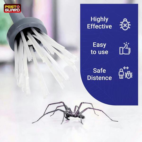 PEST GUARD Foldable Spider Catcher 83cm - Long Handle Insect & Bug Catcher Tool – Humane Spiders Grabber for Home Use