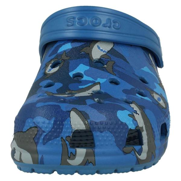 Crocs Boys Crocs Shark Detailed Clogs Classic Shark Clog PS