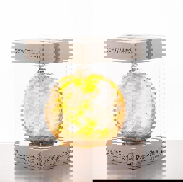 10cm Friendship Ball - Happy 75th Birthday