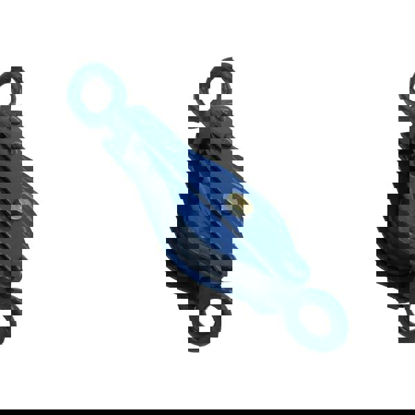 1.5 Ton 125MM Single Block With Swivel Eye Blue Painted - 13MM Wire Rope Safety Lifting