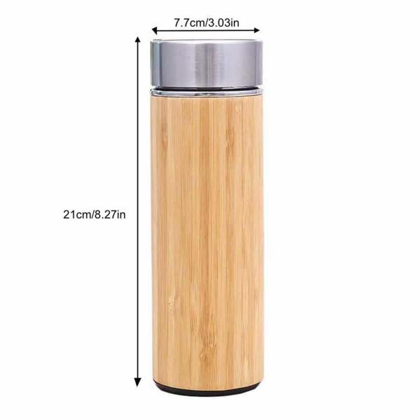 Abode Home & Gifts Bamboo Travel Mug with Tea Infuser