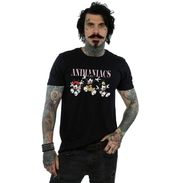 Animaniacs Mens Group Jump T-Shirt - Black