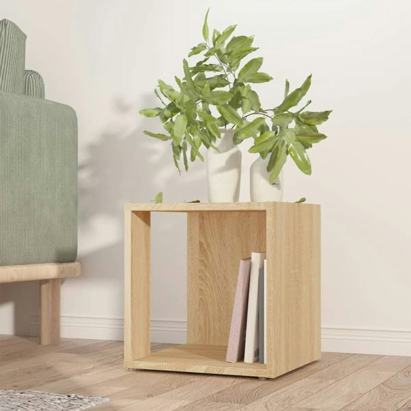 Berkfield Side Table Sonoma Oak 33x33x34.5 cm Engineered Wood