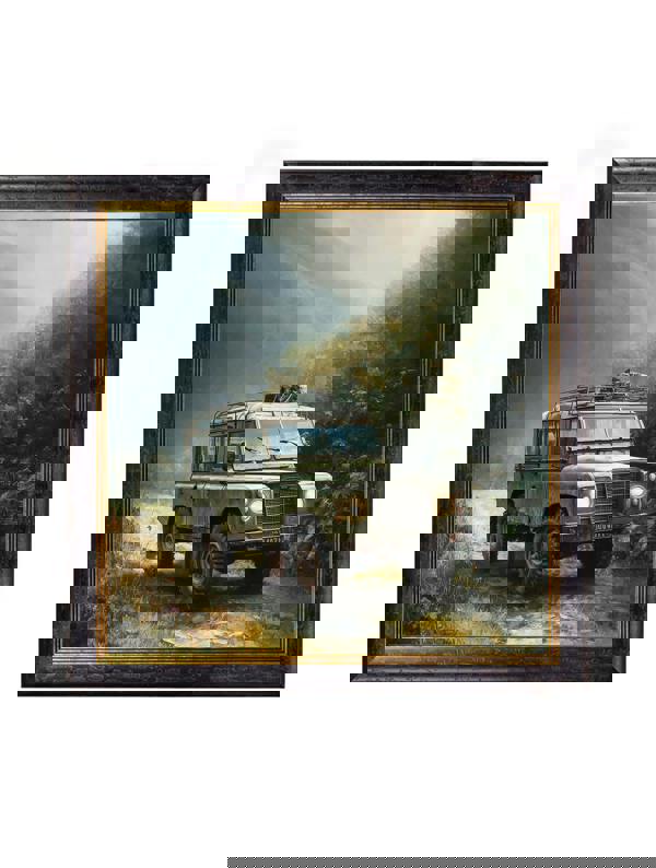 Exceptional Art Country Track Defender Green - Oxford Square Frame