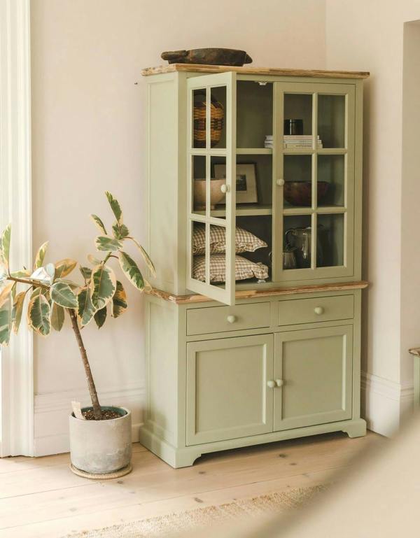 Statement Furniture Florence Glass Door Display Cabinet Large Dresser Assembled