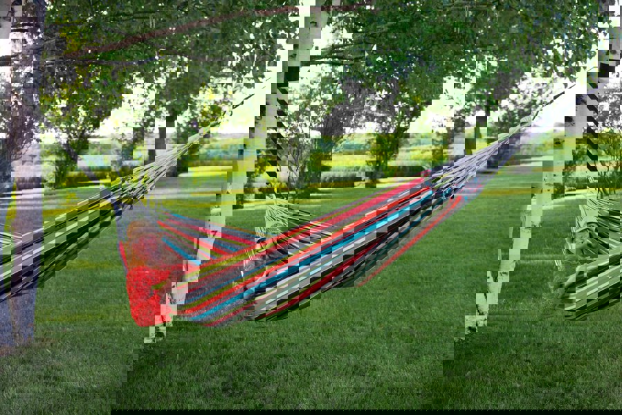 Vivere Brazilian Sunbrella Double Hammock - Carousel Confetti