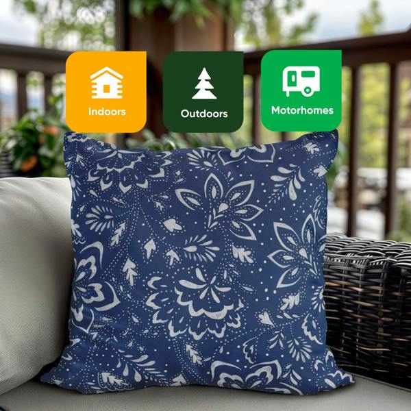 Gardenwize Pair of Outdoor Scatter Cushions – Hampton Design