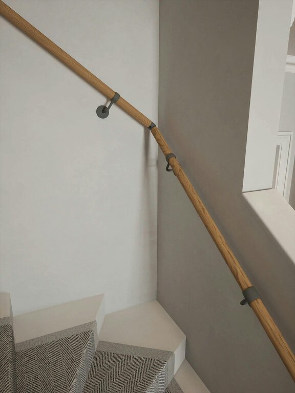 Handrails Direct Packwood Light Oak Single-Winder Handrail