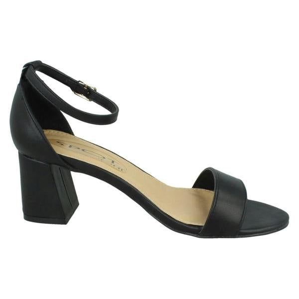 Spot On Ladies Spot On Mid Block Heel Sandals F12012