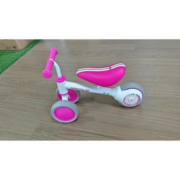 Balance Bike for Kids 1-2 Years, Toddler Bike with Adjustable Seat and Lighting Rear Wheels for Boys and Girls, Pink