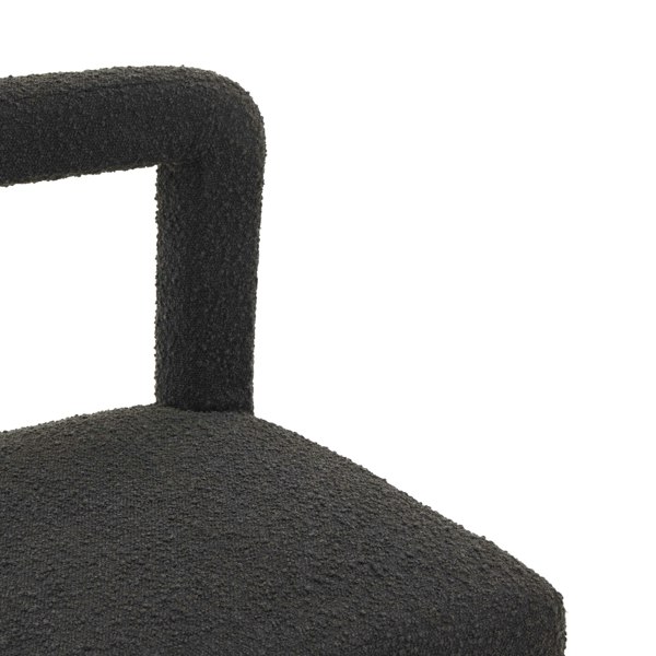 Furniture Edit Hazel Black Boucle Dining Chair