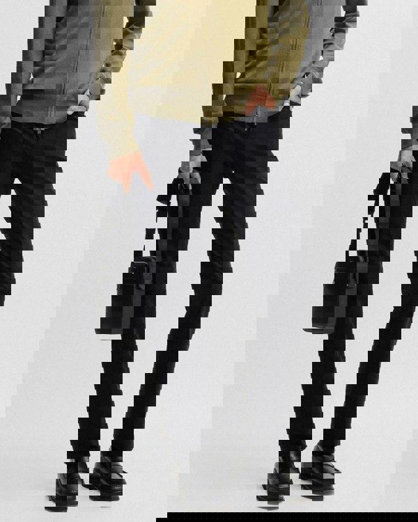 BOSS Orange Ray Mens Reporter Bag with Embossed Logo  - Black 001 - CHO - Designer Mens Shoulder Bags