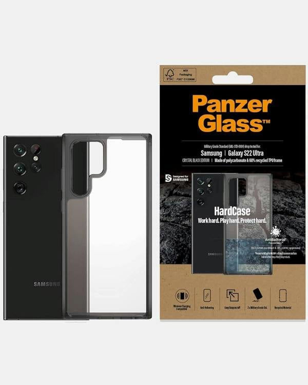 PanzerGlass Panzer Glass Hard Case for Samsung Galaxy S22 Ultra 5G Black - 0373