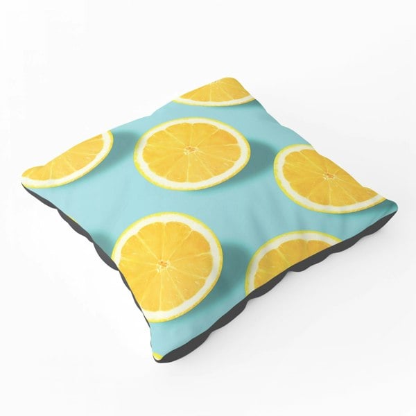 Warren Reed Fresh Lemons Floor Cushion