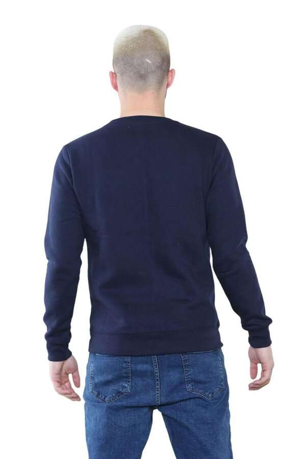 Elaina Fashion Men's Classic Navy Sweatshirt - Casual Comfort and Stylish Fit