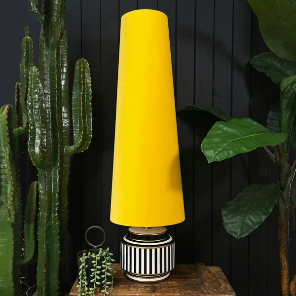 Love Frankie sunset. velvet cone lampshade