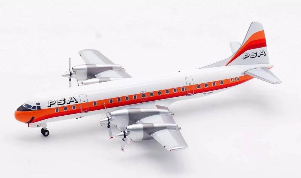 InFlight200 N171PS PSA L-188 With Stand 1:200 Scale Inflight200 IF188PS1024