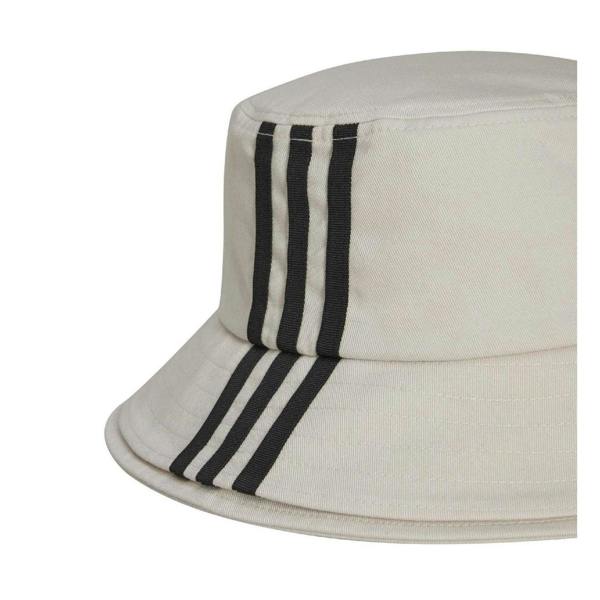 Y-3 Mens 3 Stripes Cotton Twill Sport Bucket Hat - White - 