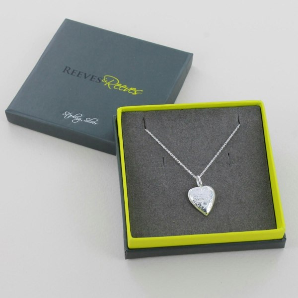 Melting Heart Sterling Silver Necklace - Reeves & Reeves