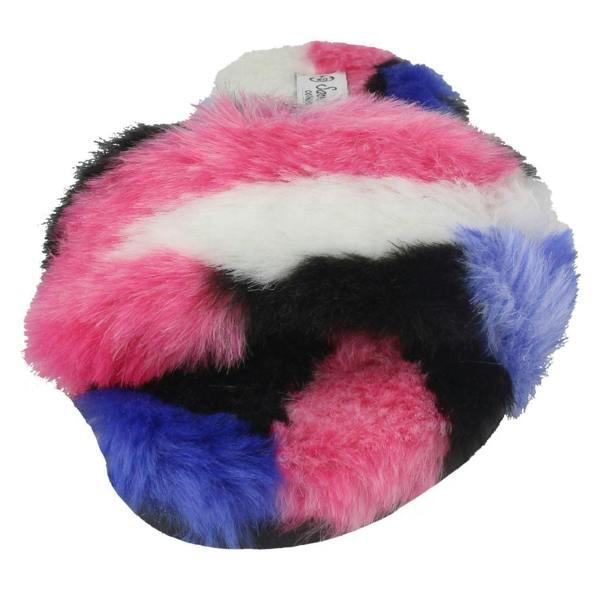 Savannah Ladies Savannah Flat Fur Mules F00091